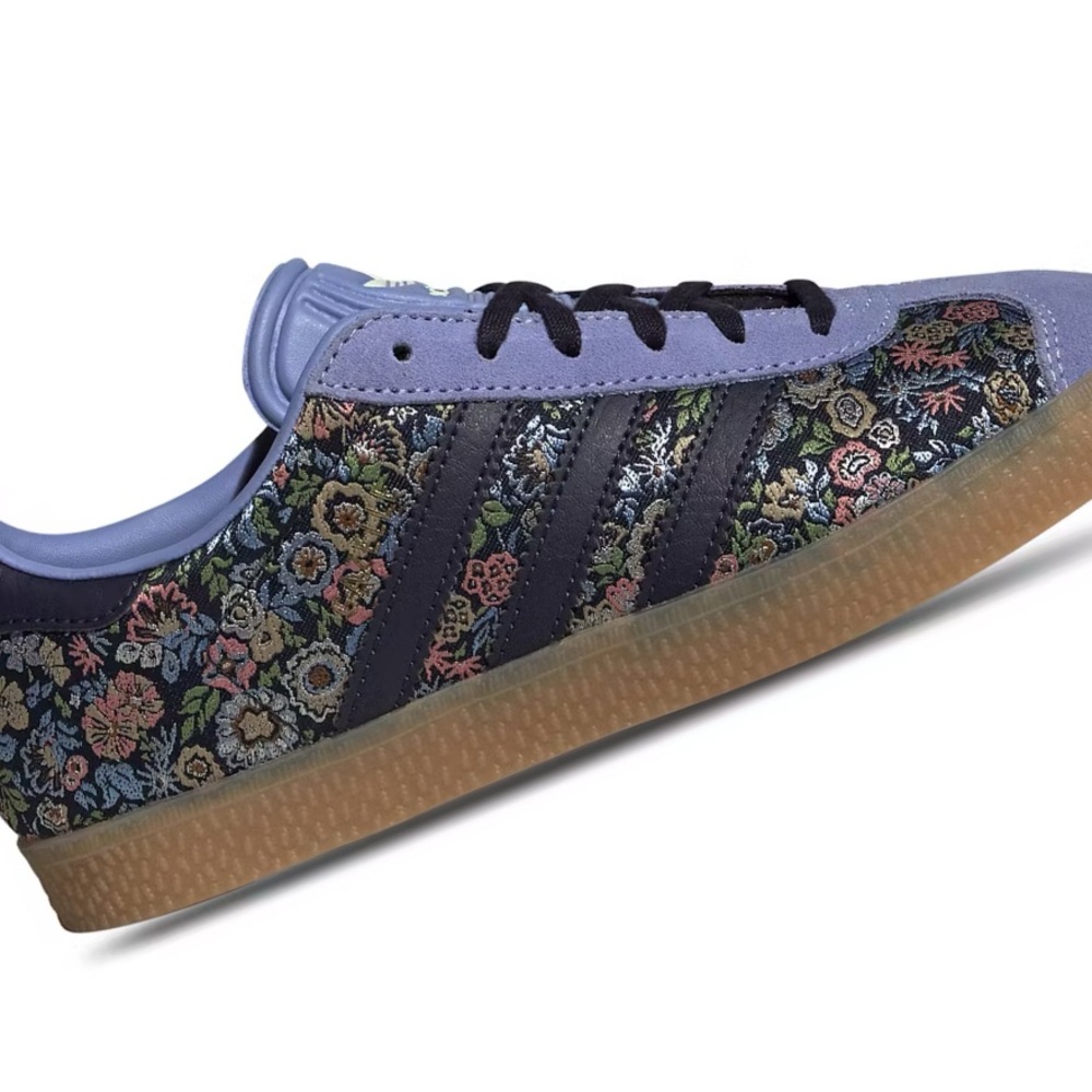 Adidas Gazelle Liberty London Floral Embroidered Size 5.5y / Women’s 7 New - Picture 4 of 4